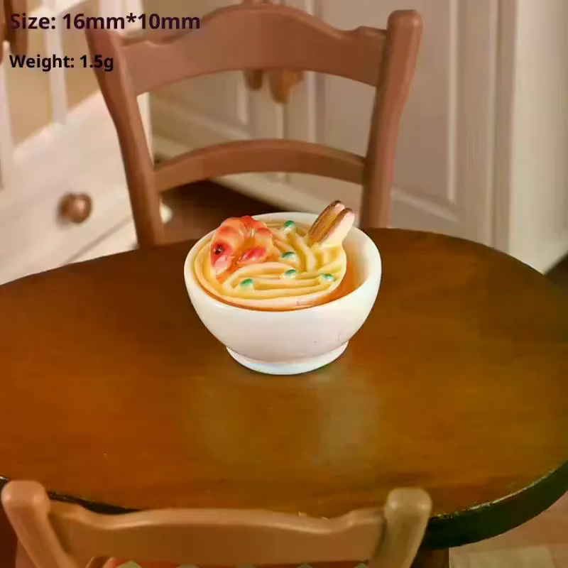 Modèles de plats chinois miniatures pour maison de poupée 1/12