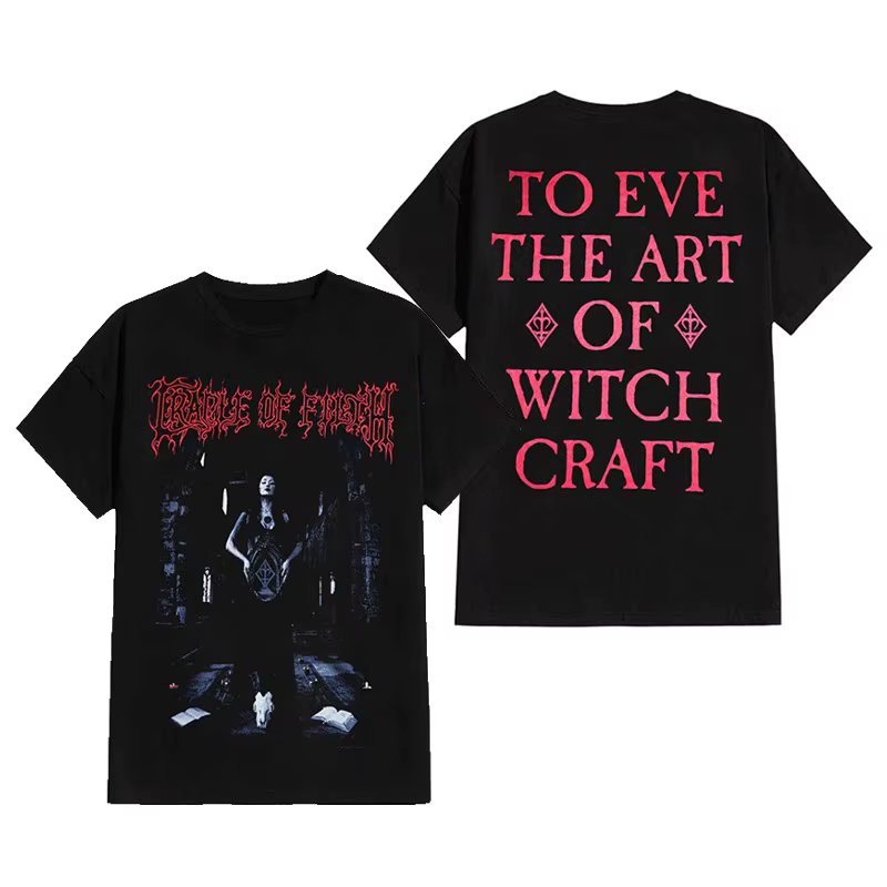 T-shirt à manches courtes 2026 Cradle of Filth Band's Extreme Gothic Black Metal Rock Dark American