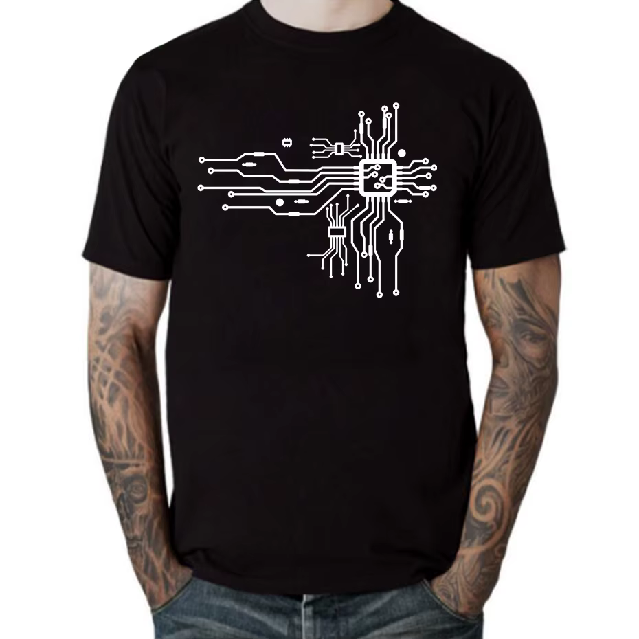 T-Shirt à Manches Courtes en Coton pour Homme