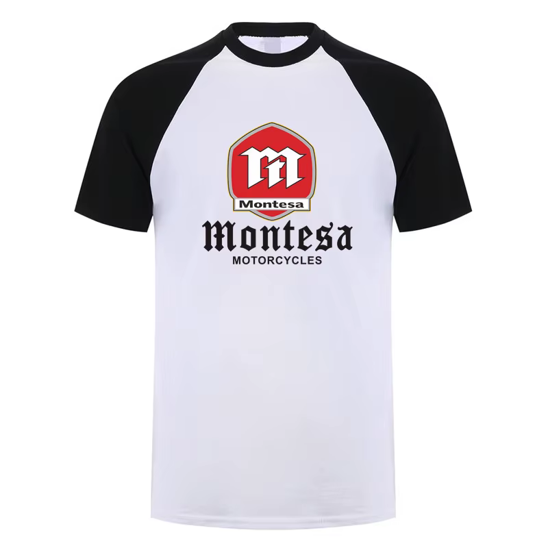 Montesa moto t-shirt été hommes drôle coton à manches courtes