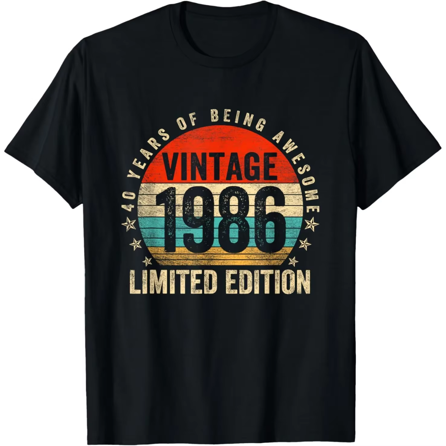 40 ans classique 1986 Vintage Cassette bande drôle 40th t-shirts hommes Streetwear t-shirt à manches courtes unisexe vêtements amples