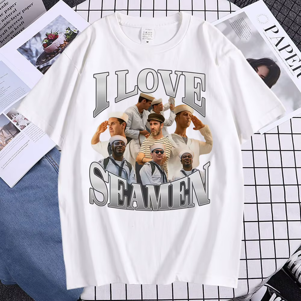J'aime Seamen graphique t-shirt drôle Meme T-shirts hommes femmes mode été hauts à manches courtes