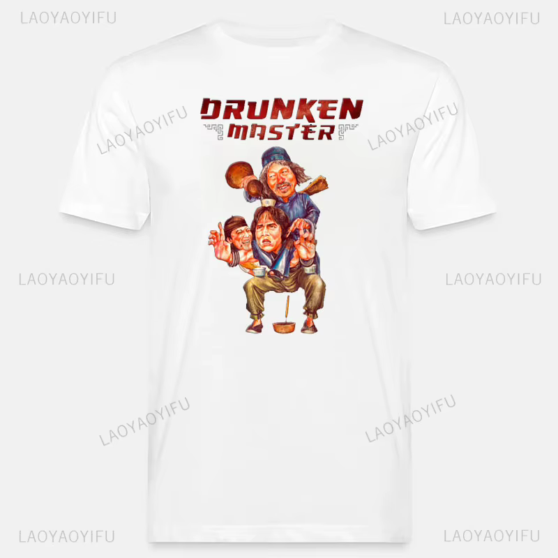 T-shirt à manches courtes Jackie Chan pour hommes