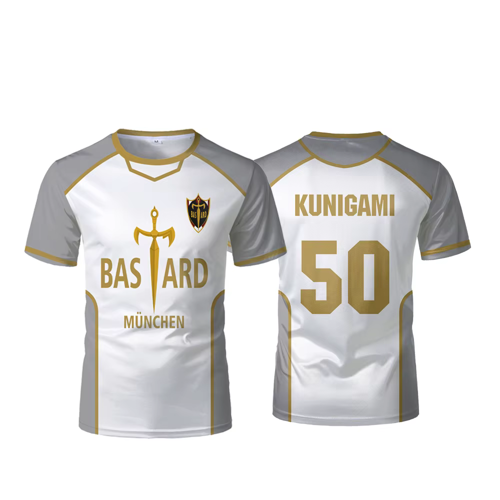 Nouveau maillot de football Blue Lock Anime Bastard München 2025 pour homme