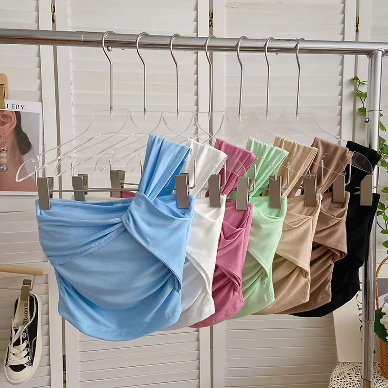 Haut Froncé Chic et Précieux pour Femme