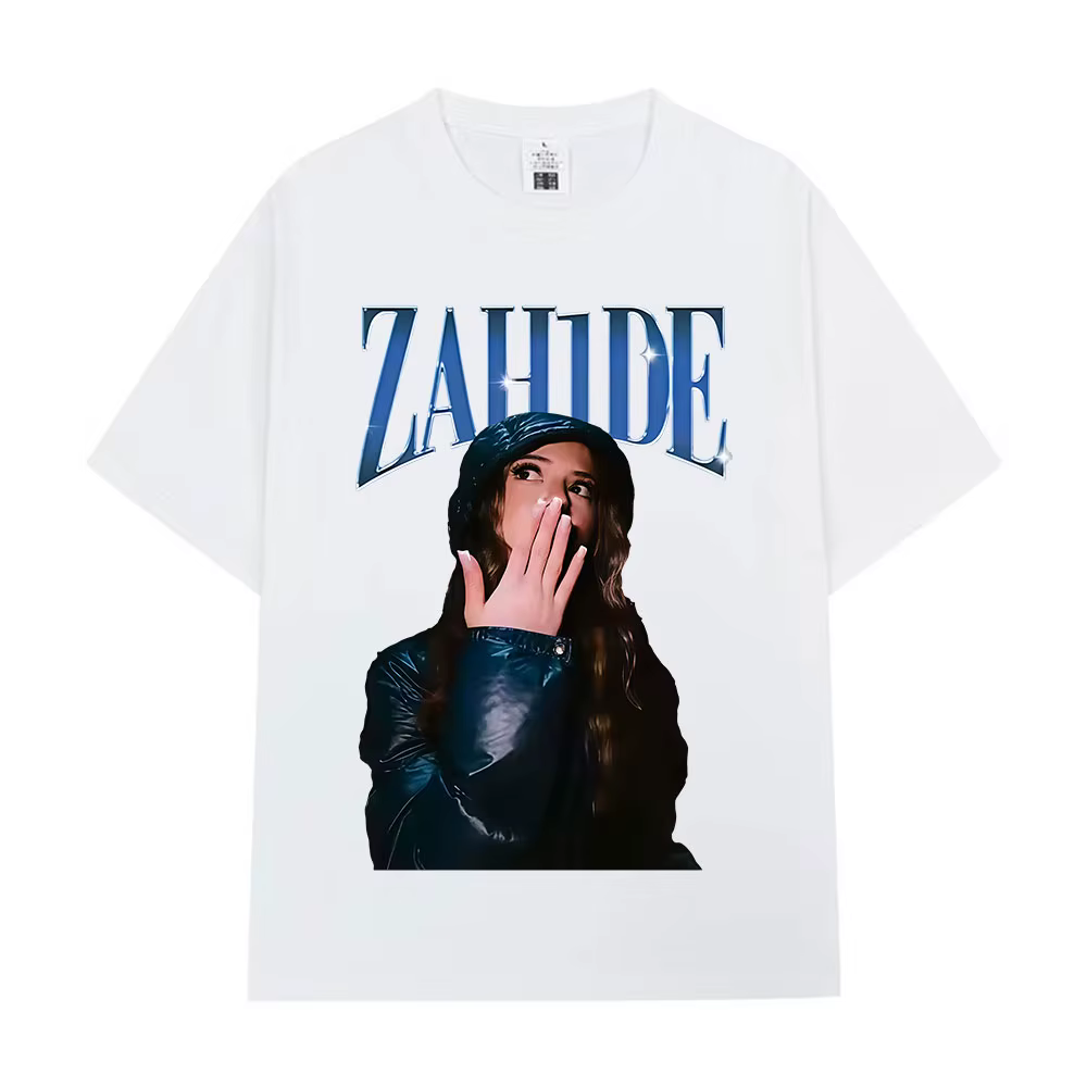 Zahide Merch T-shirt graphique hommes femmes vêtements mode haute qualité T-shirts coton surdimensionné à manches