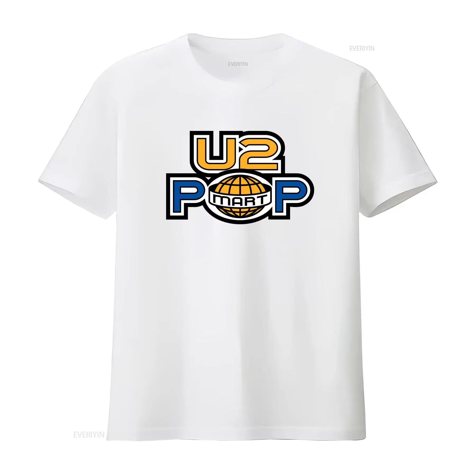 T-shirt de concert de la groupe de pop rock U2 2016 pour hommes et femmes