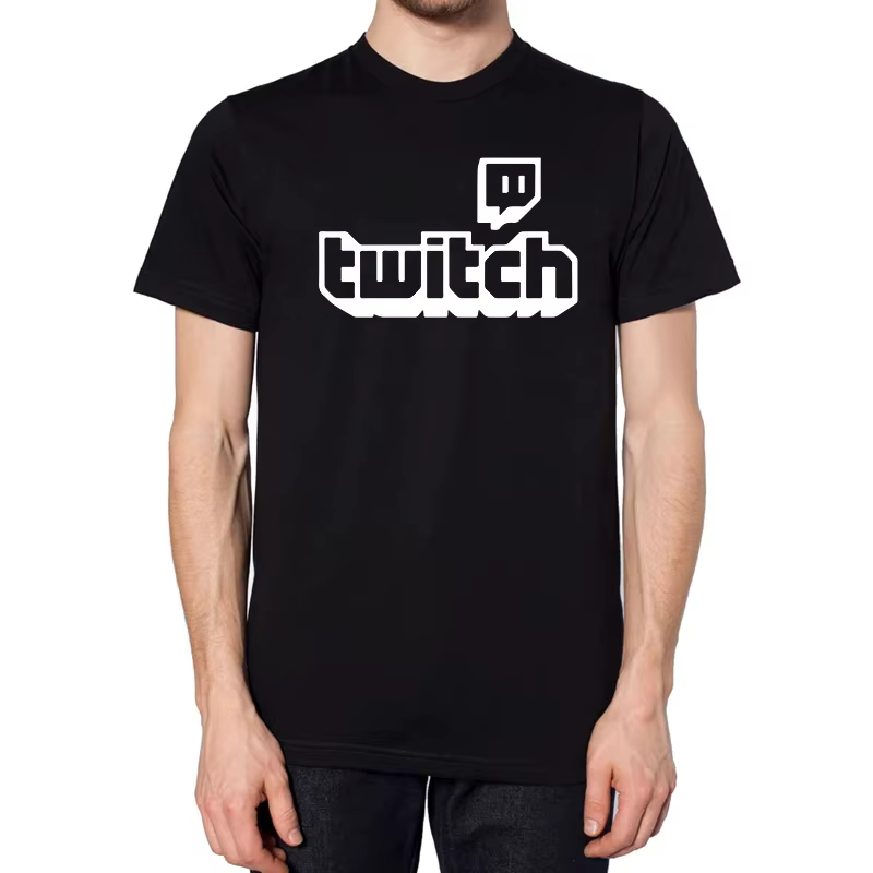 T-shirt de jeu personnalisé Twitch Tv pour hommes