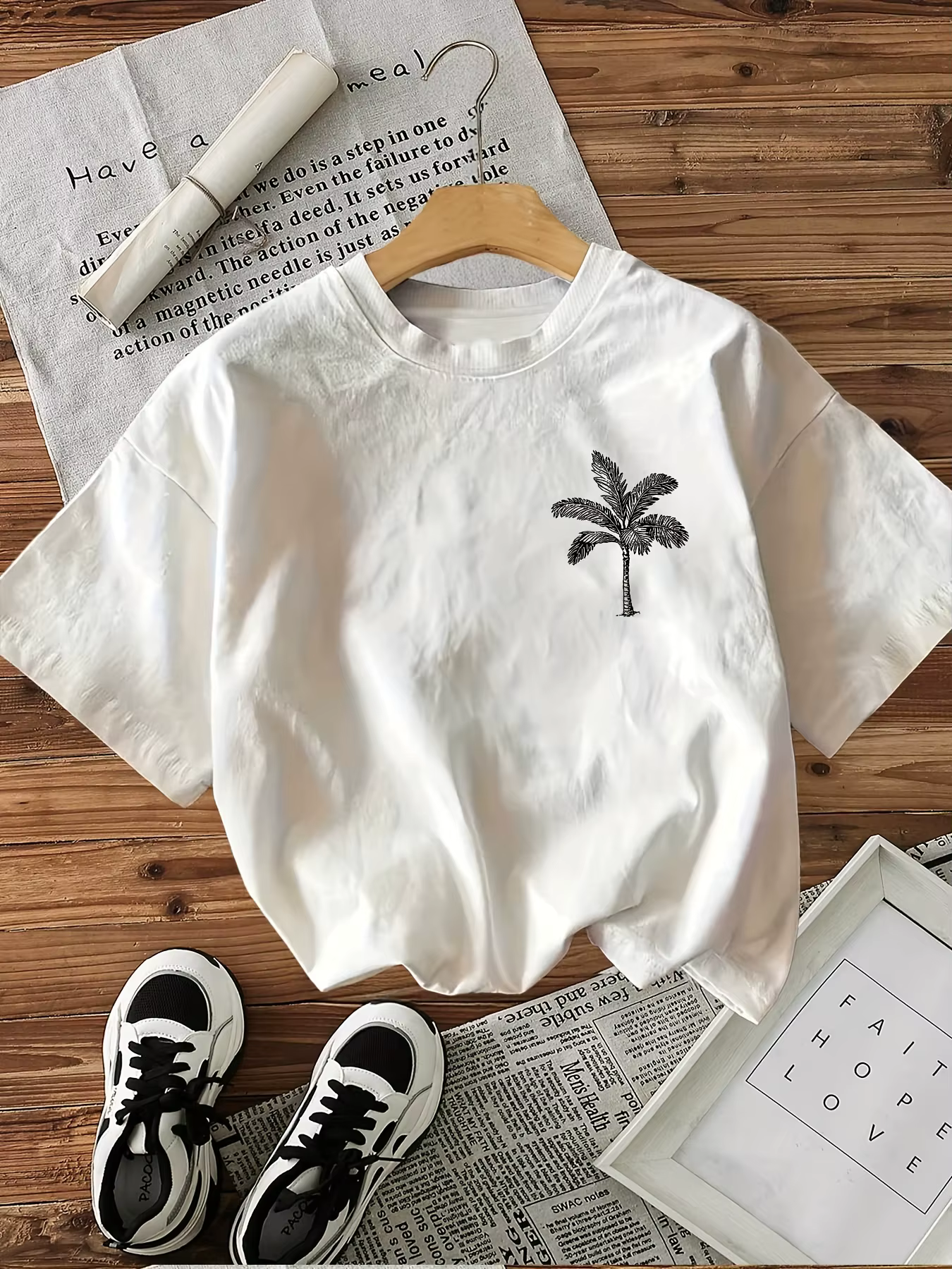 Aloha Good Vibes T-shirt imprimé graphique pour femme