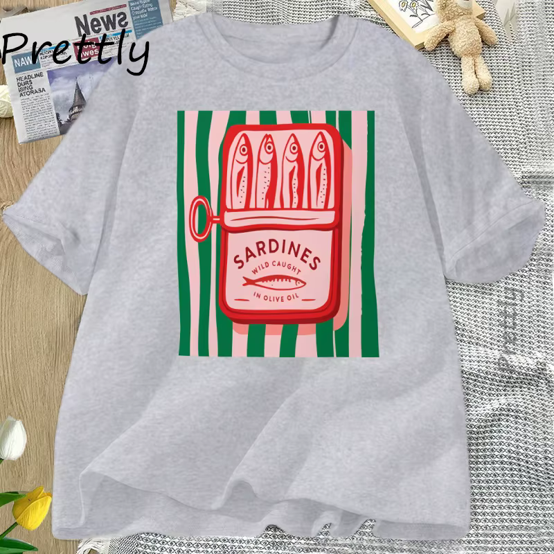 Sardines T-shirt tendance italie amoureux