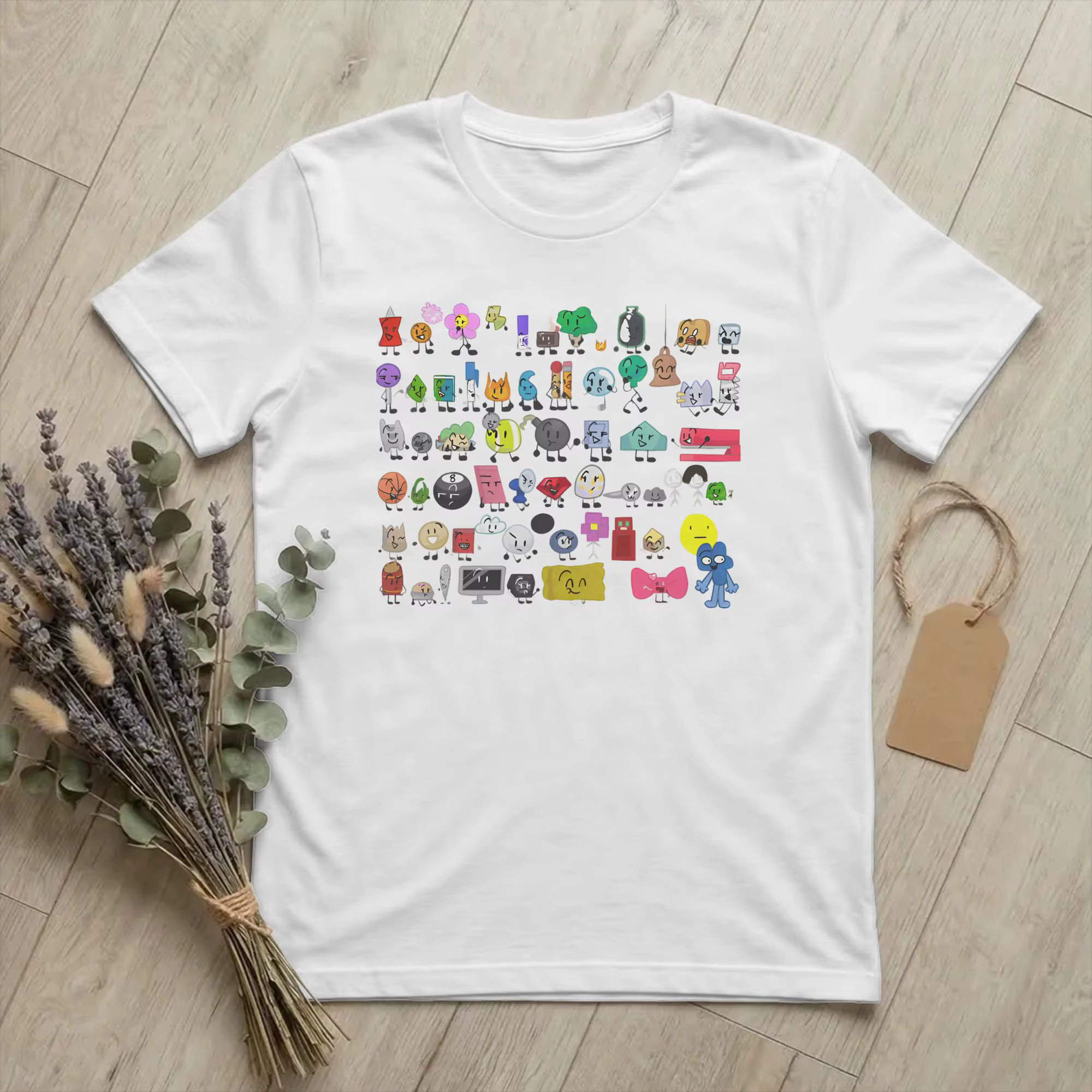Loisirs BFDI bataille pour Dream Island T-Shirts hommes col rond coton