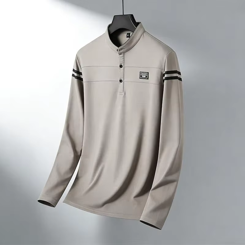 Polo essentiel à manches longues pour homme