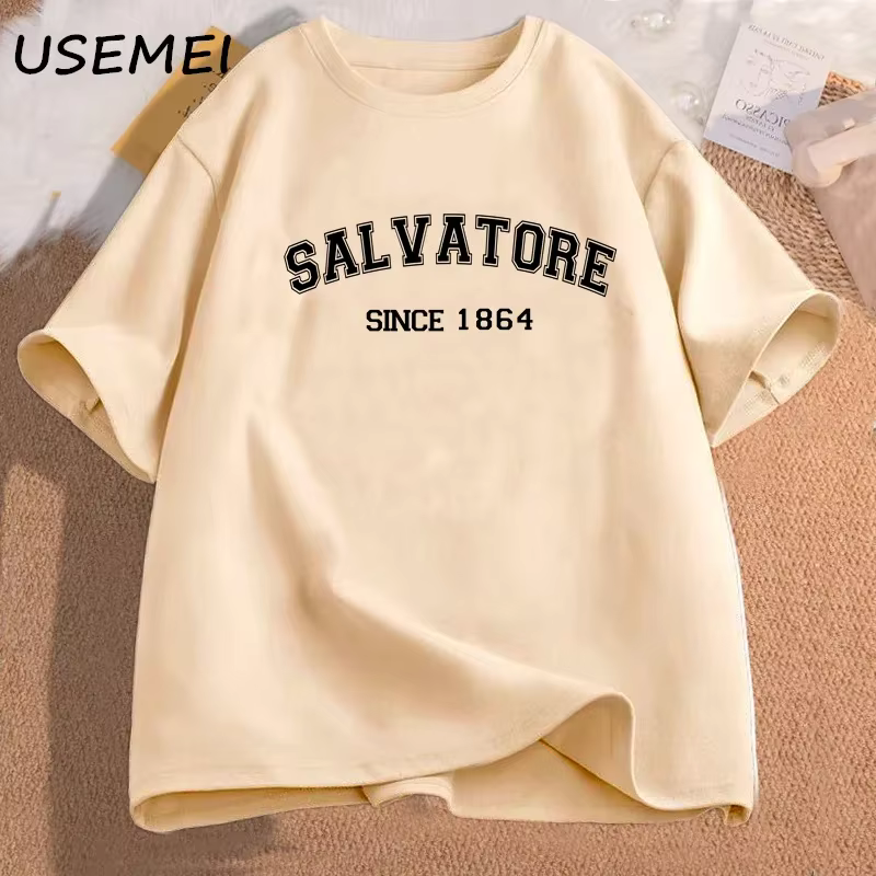 T-shirt en coton à manches courtes pour femmes
