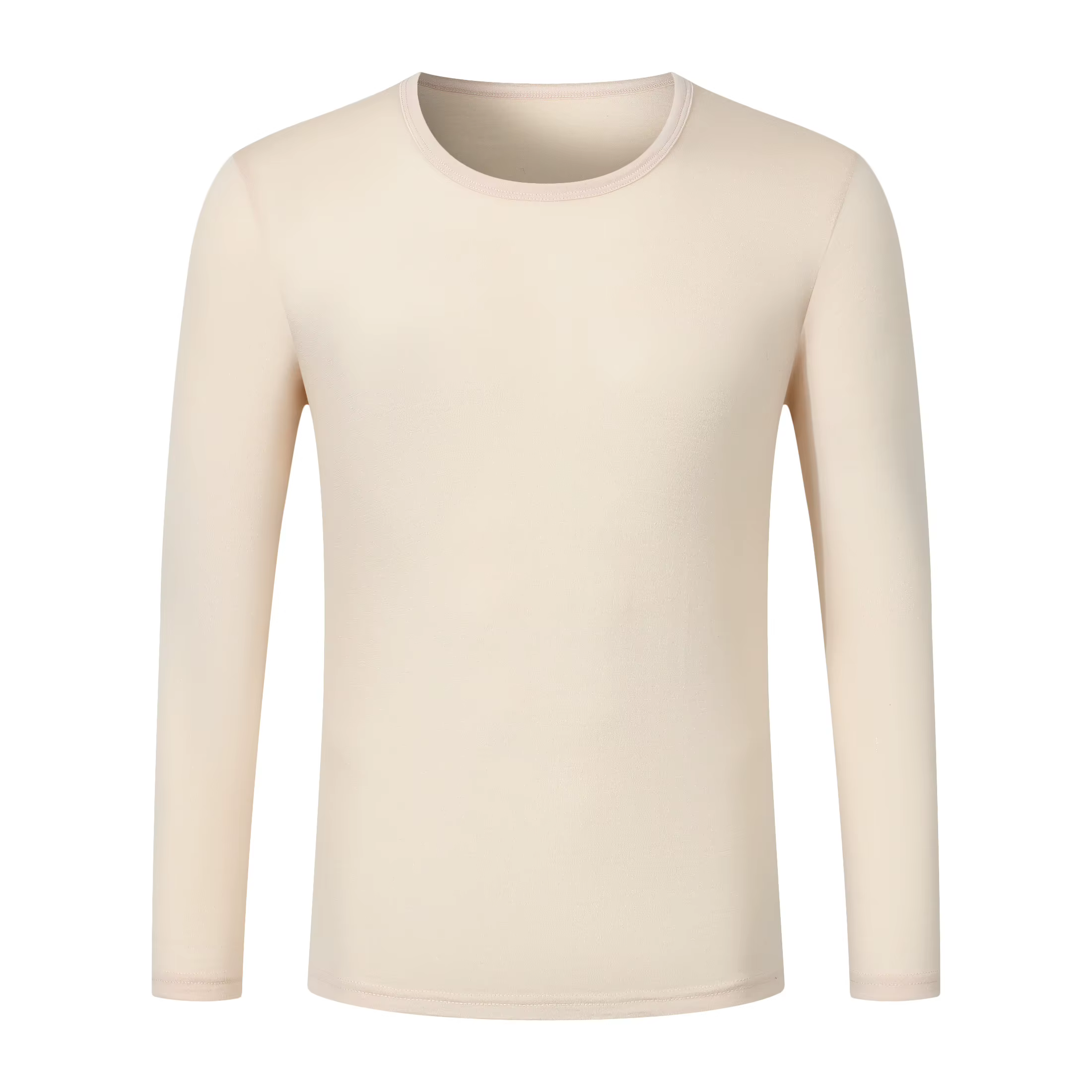 T-shirt thermique à manches longues 100 % laine mérinos pour homme