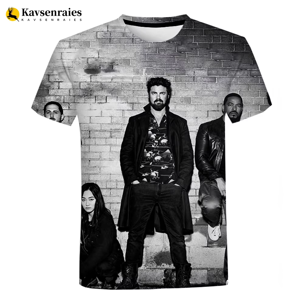 T-shirt imprimé en 3D pour hommes et femmes