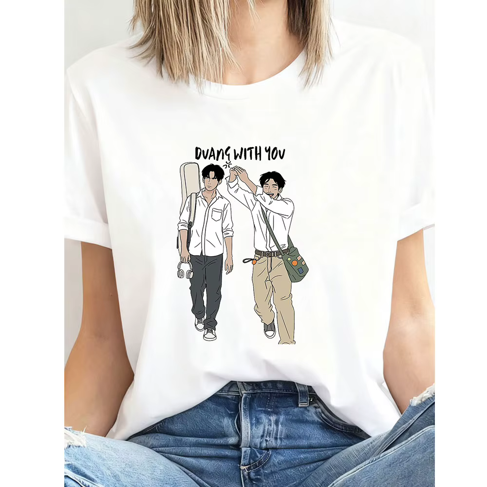 T-shirt thaïlandais bl duang with you series pour femme et homme
