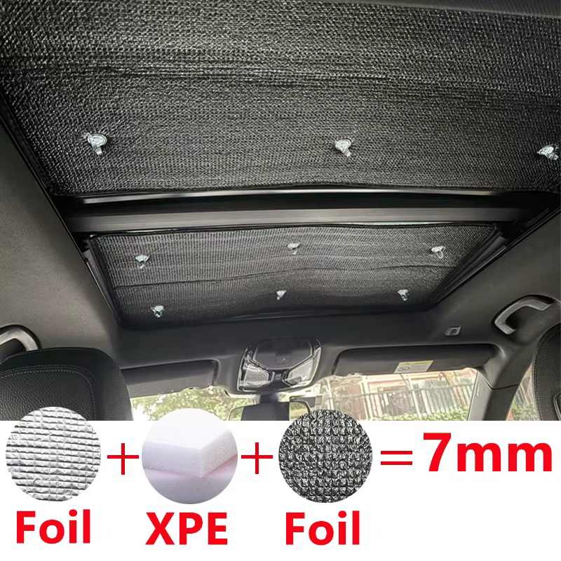 Visière de toit d'isolation de toit ouvrant pour VW Volkswagen Touareg 2018 ~ 2026 2025 CR, pare-soleil Anti-UV, fenêtre de protection thermique de toit panoramique de voiture