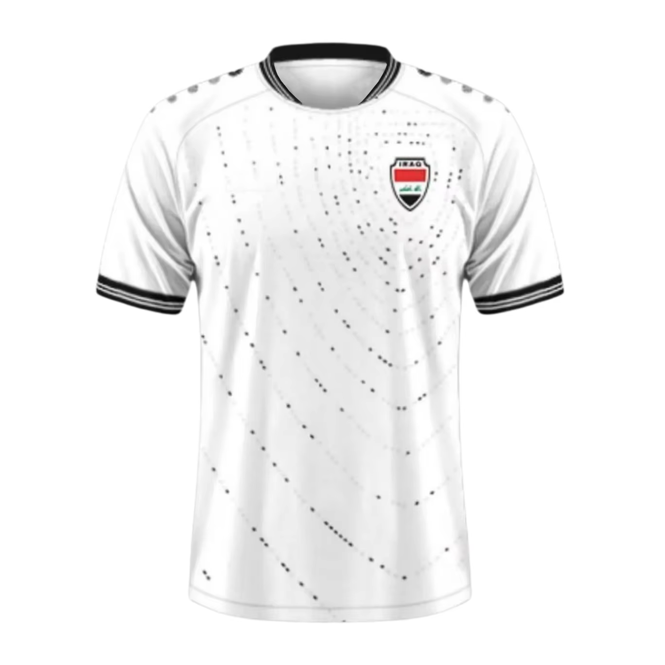 Maillot de football d'été 2026 pour supporters d'Irak – T-shirt à manches courtes 3D pour adulte