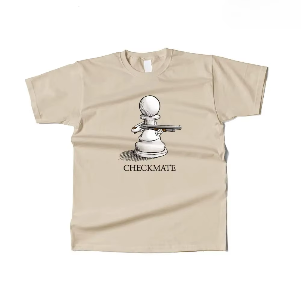 T-shirt humoristique à motif d'échecs