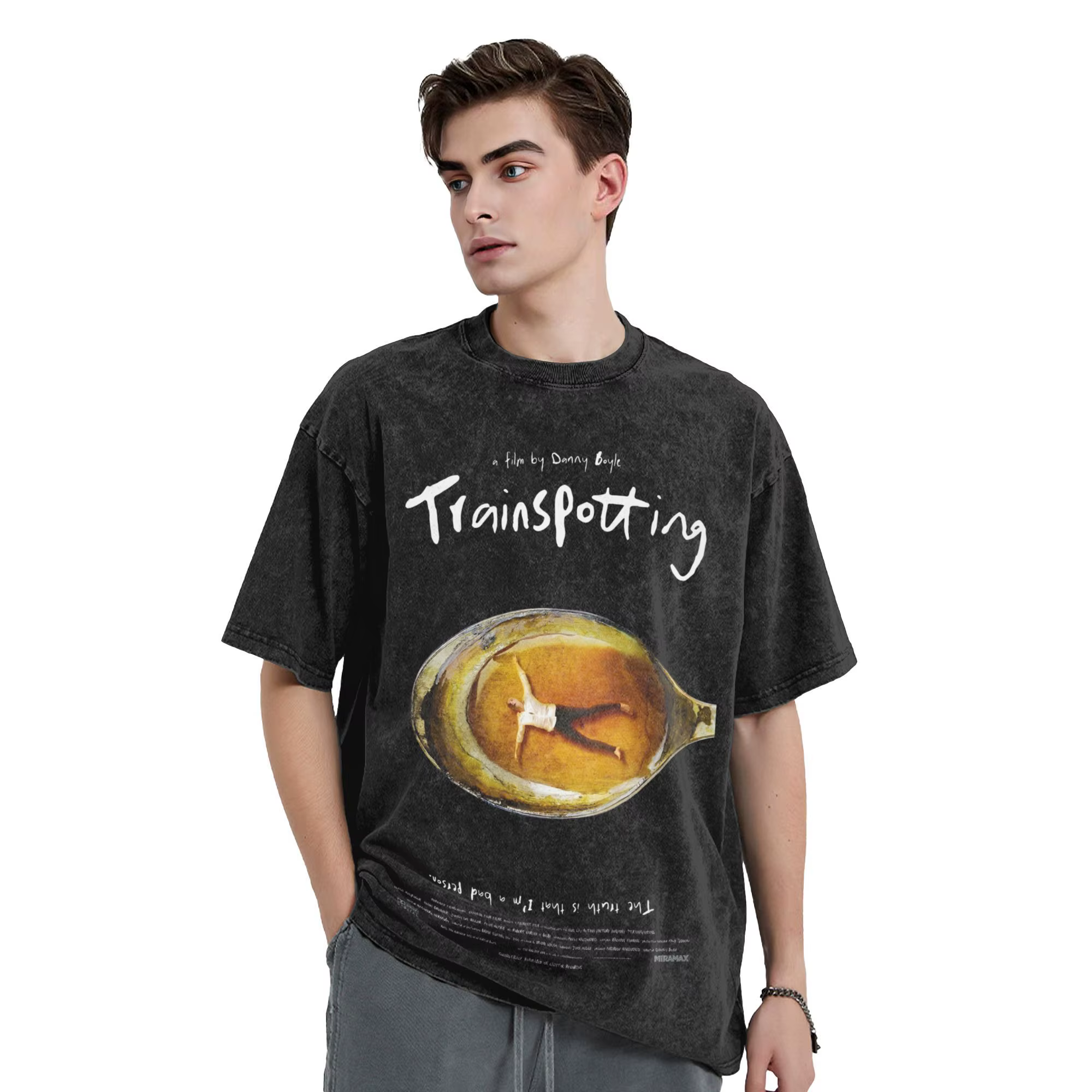 Trainspotting Film hommes T-Shirts lavé drôle