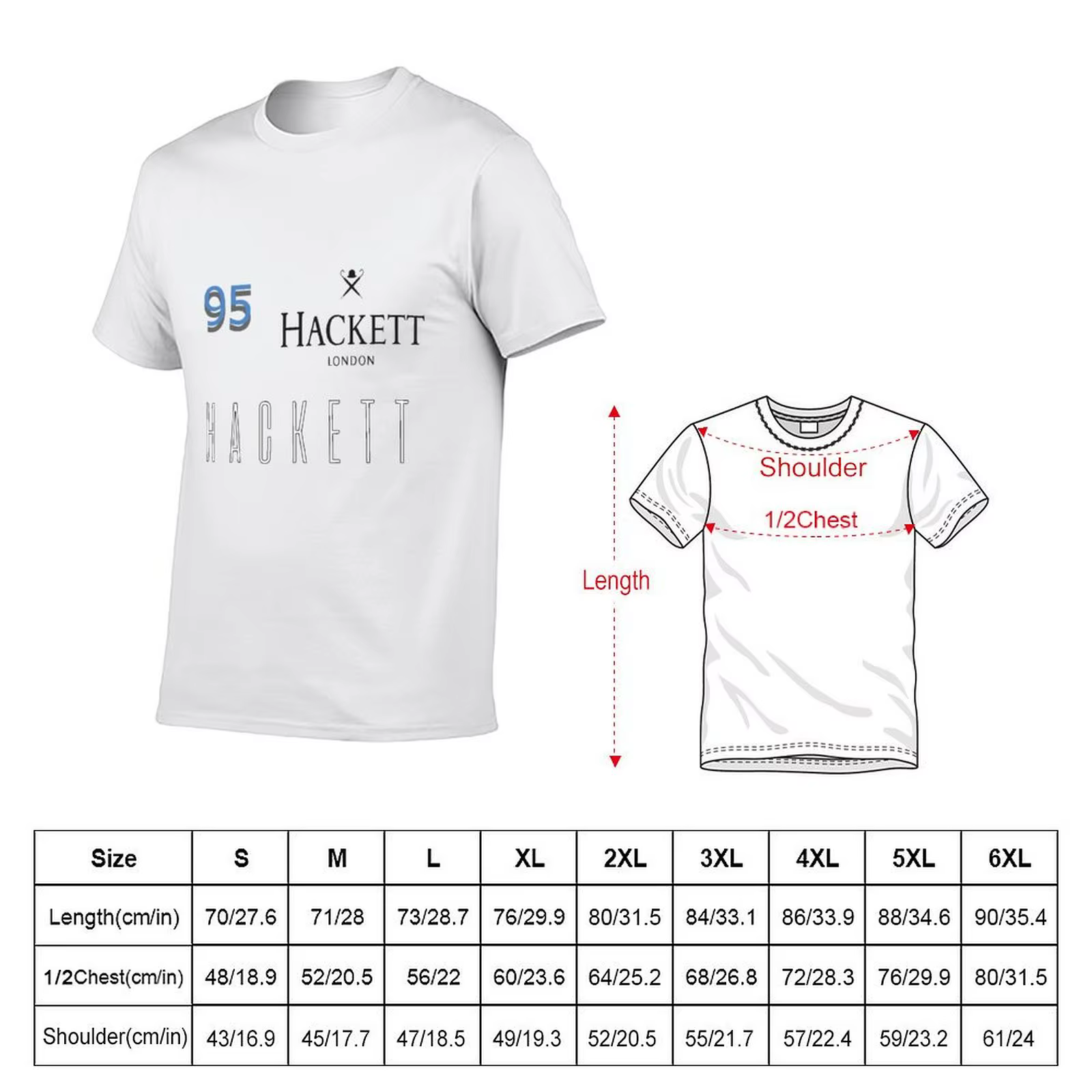 T plaine t Hackett coton chemise T-Shirt drôle pour homme