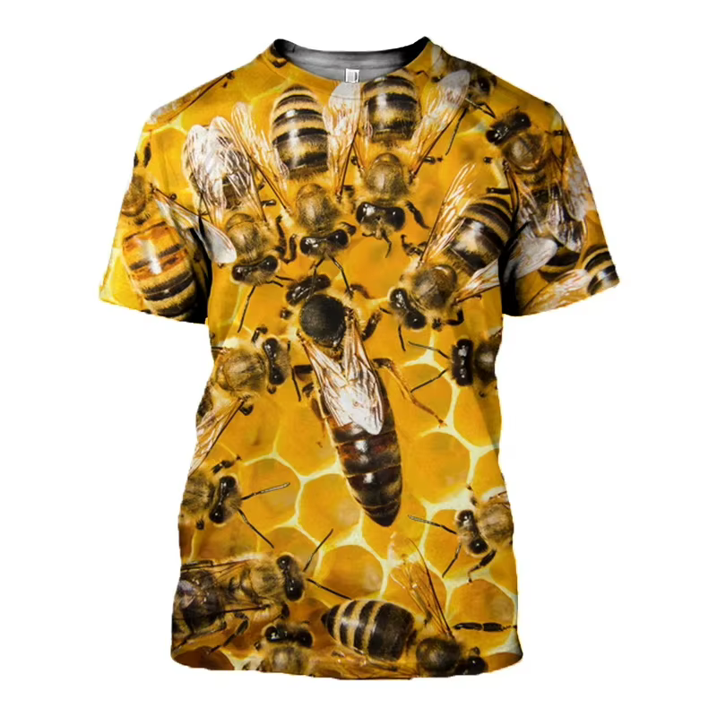 T-shirt graphique à imprimé 3D pour hommes et femmes