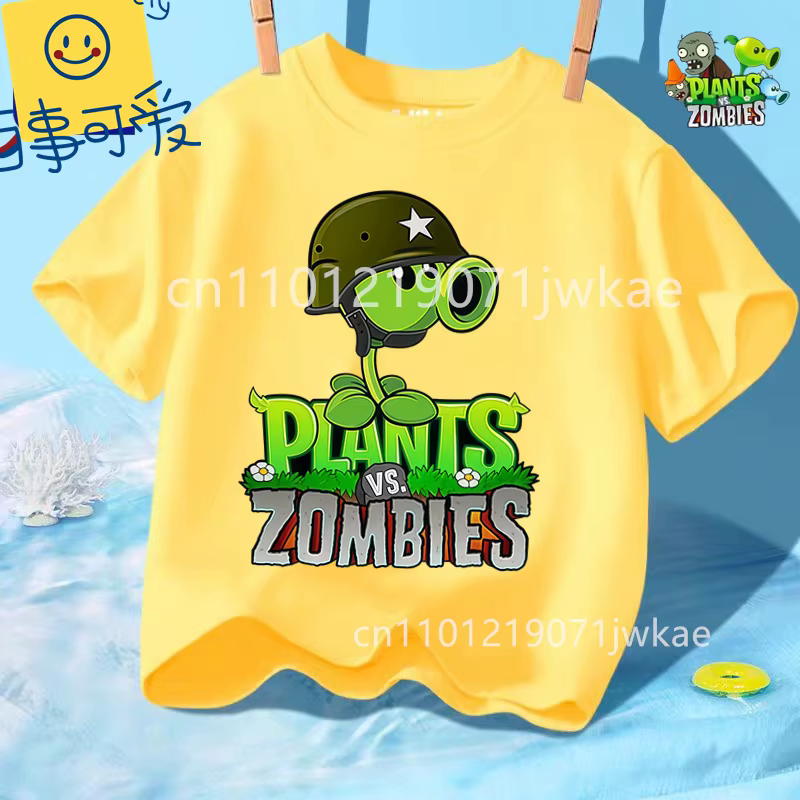 T-shirt d'été à col rond pour garçons et filles