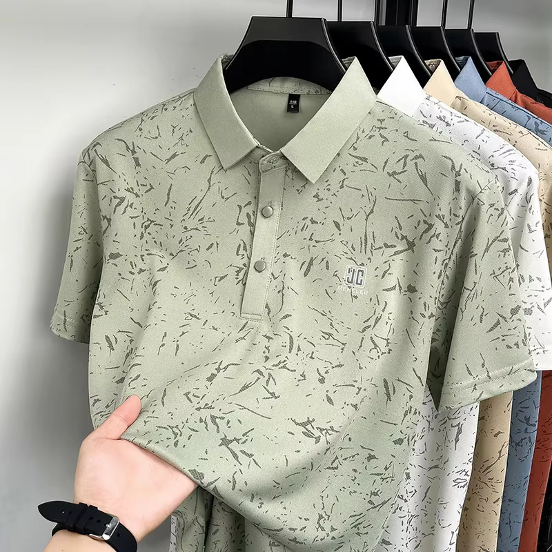 Polo à manches courtes pour homme avec revers