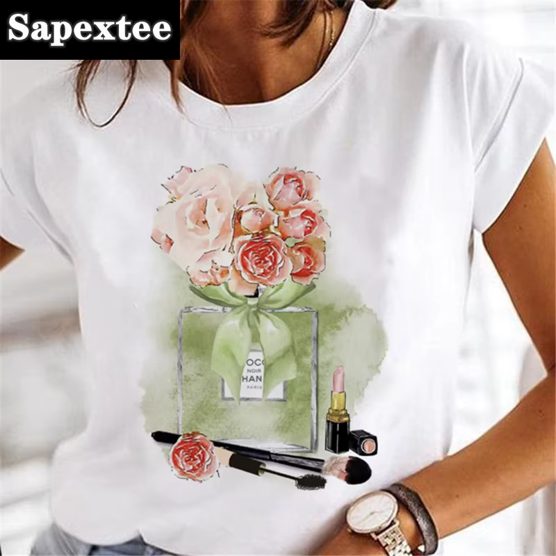 T-shirt imprimé vin pour femme
