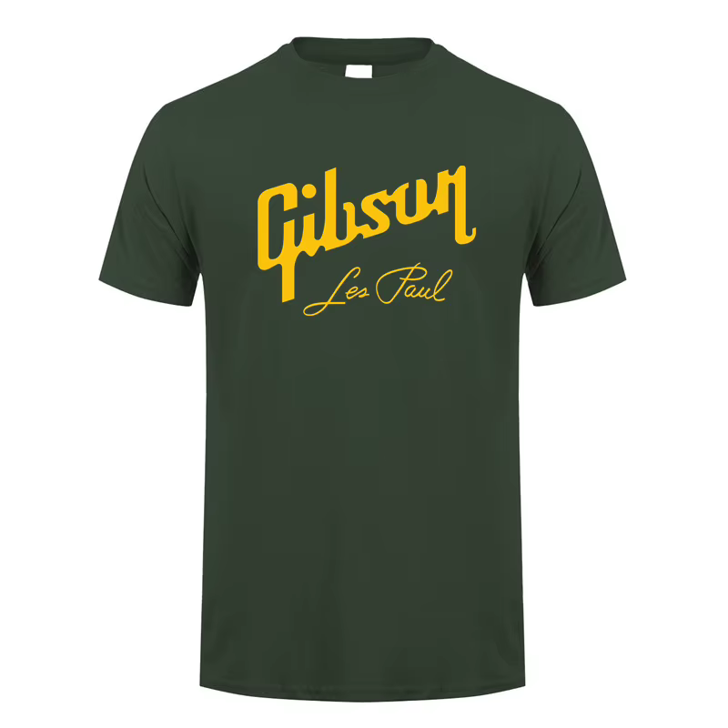 Guitare Gibson t-shirt été hommes à manches courtes coton t-shirts