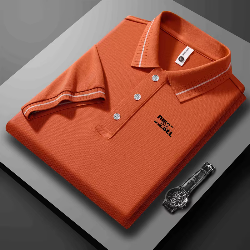 Polo d'été pour homme à manches courtes 2026 – Nouveau modèle décontracté avec poche et revers