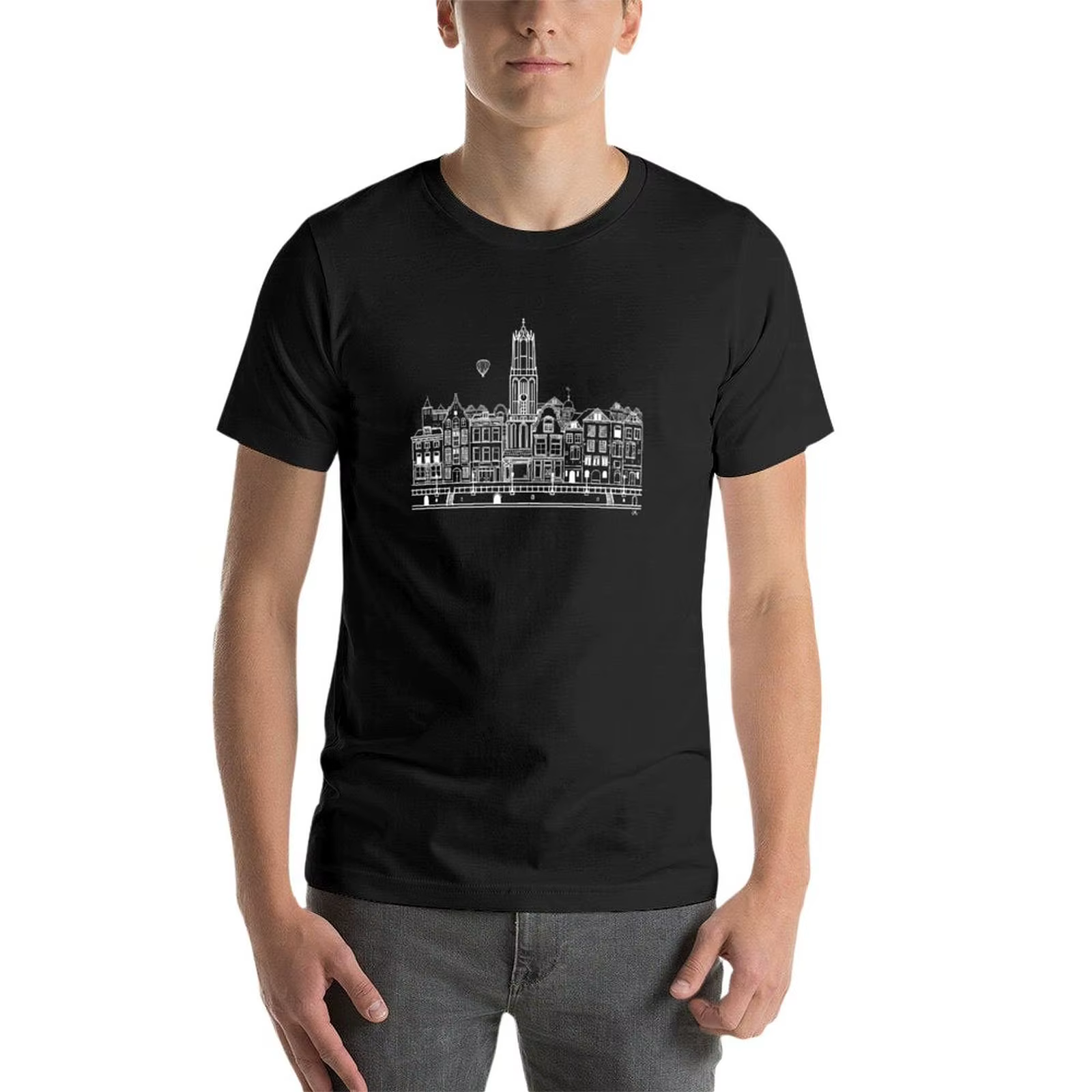 T-shirt graphique vintage pour homme, T-shirt pour garçon, Utrecht, Holland