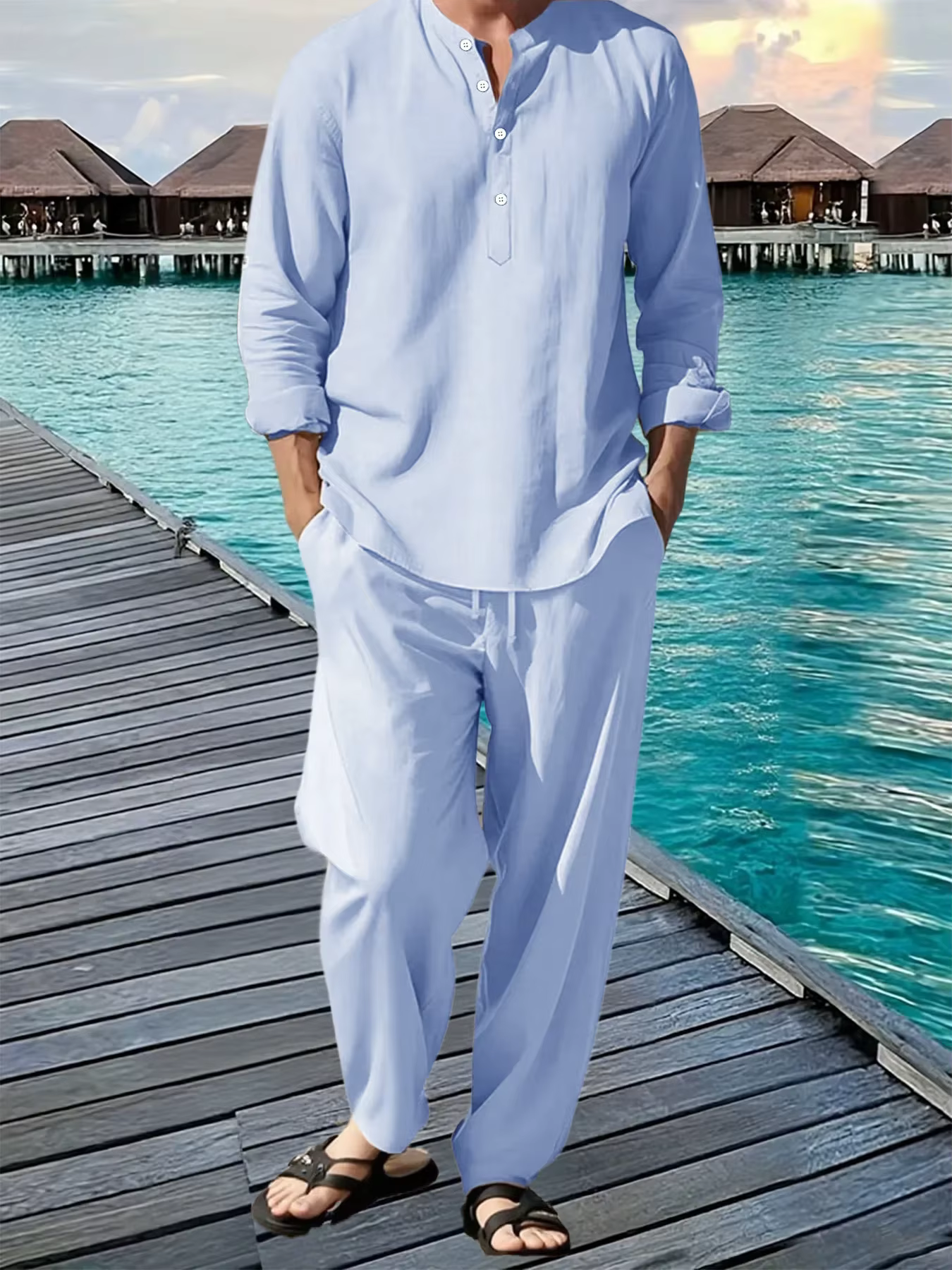 Costume chemise et pantalon pour hommes