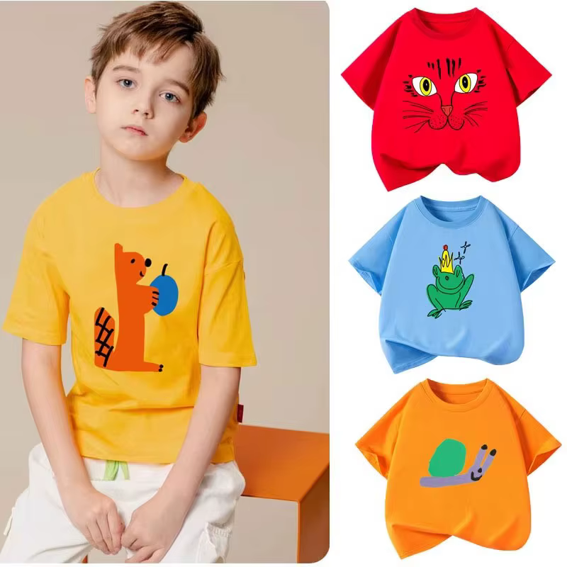 T-shirt d'été à manches courtes pour garçon et adolescente