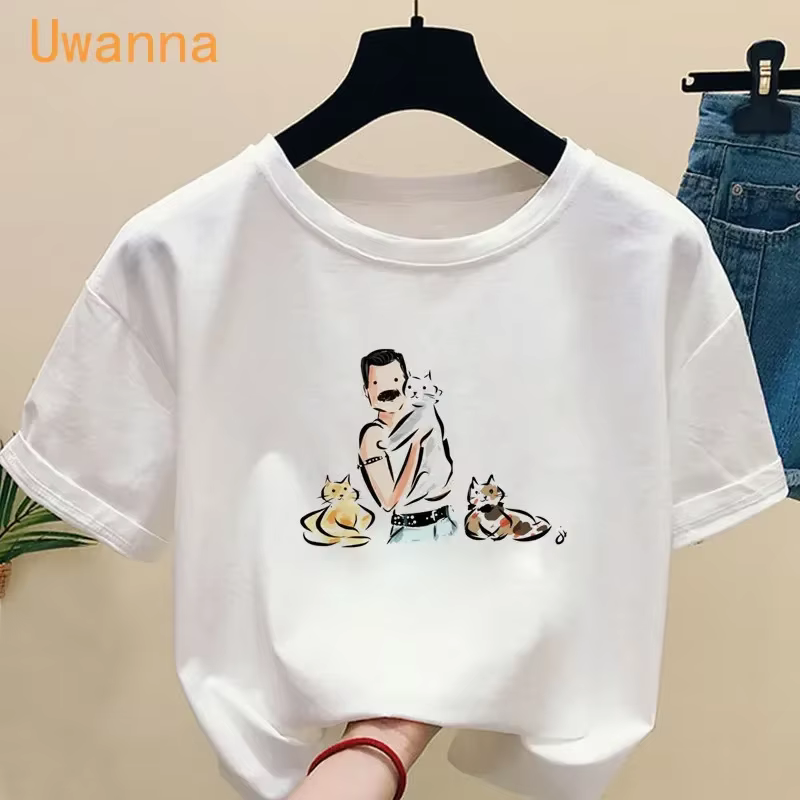 T-shirt Freddie Mercury à manches courtes pour femme