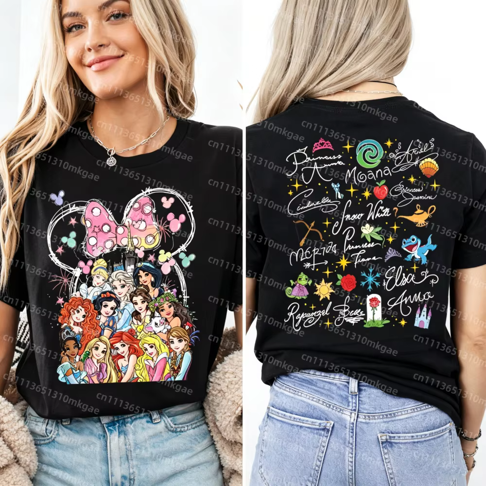 T-shirt Princesse Aquarelle Château Magique
