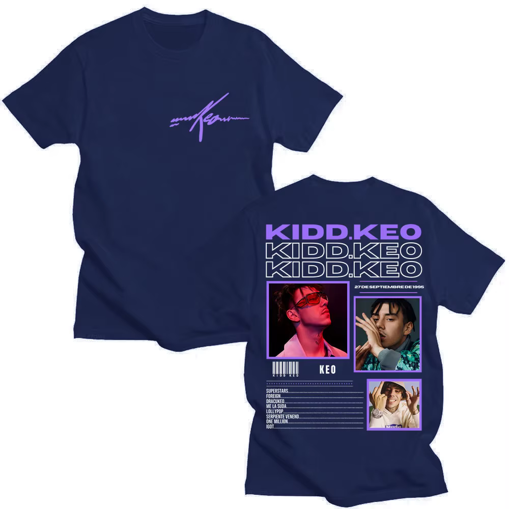 Rappeur Kidd Keo Bando Boyz Tour imprimé t-shirt hommes femmes à la mode Hip Hop t-shirts surdimensionné coton