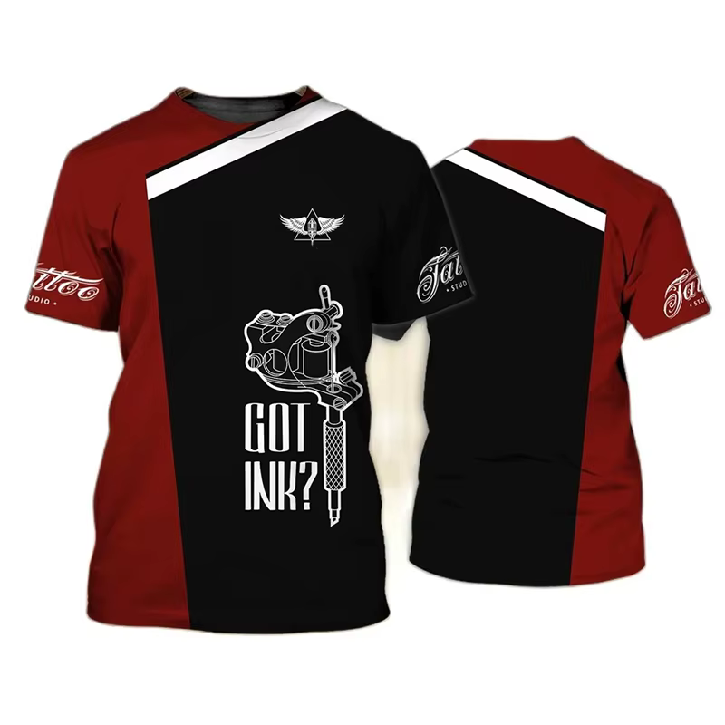 T-shirt à manches courtes à col rond pour hommes et femmes