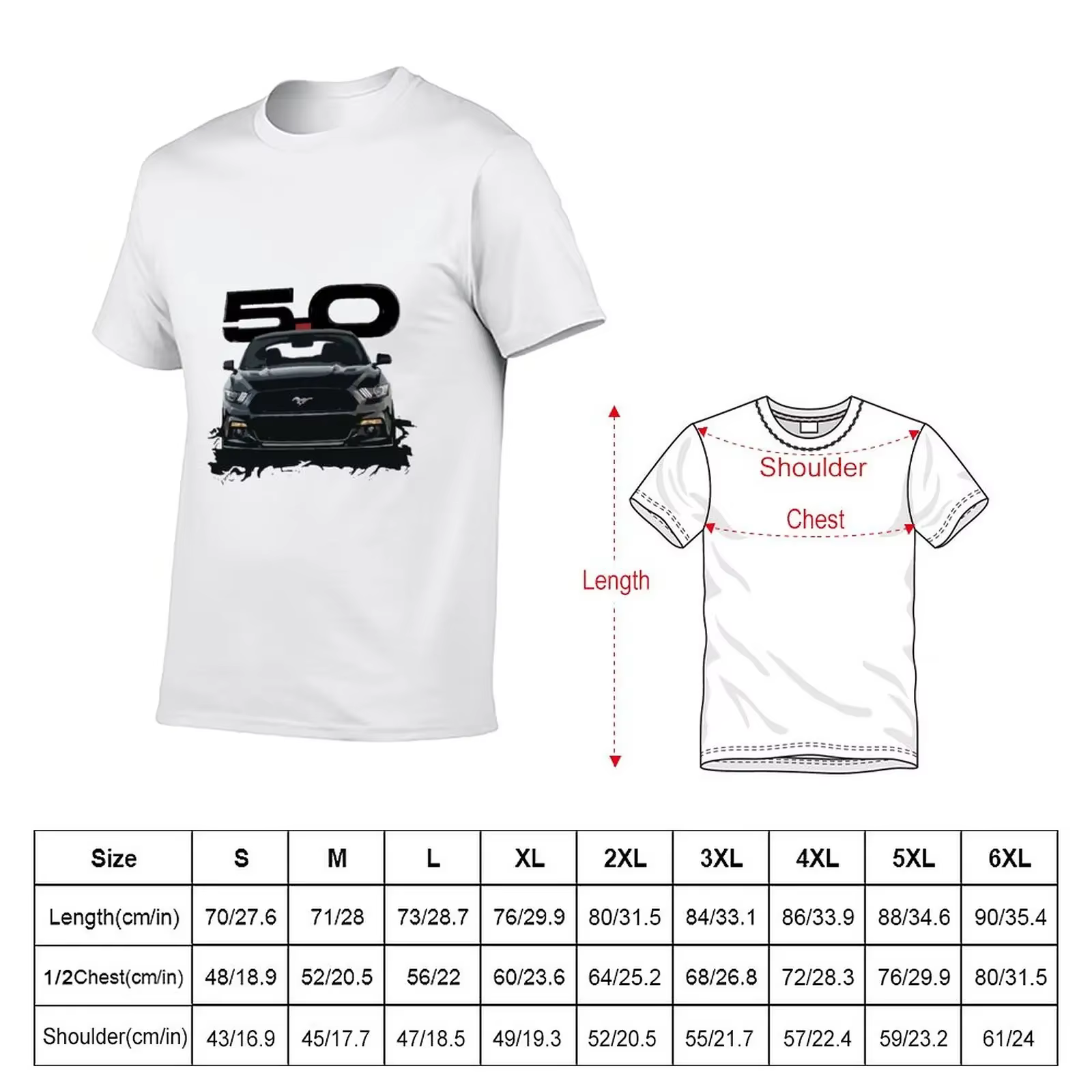 T-Shirt Mustang S550 Noir pour Homme