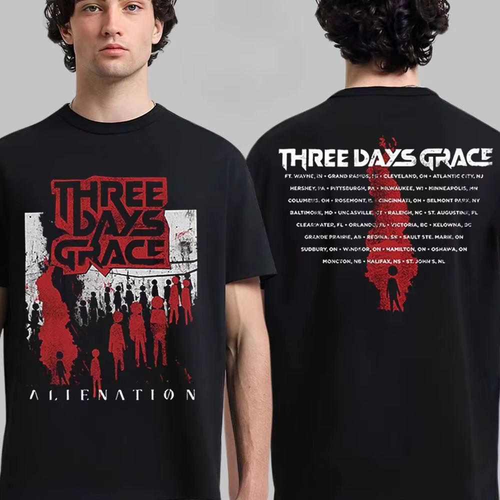 T-shirt vintage rock Three Days Grace Band