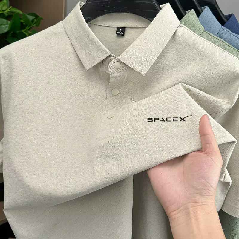 Polo de marque haut de gamme avec lettres classiques
