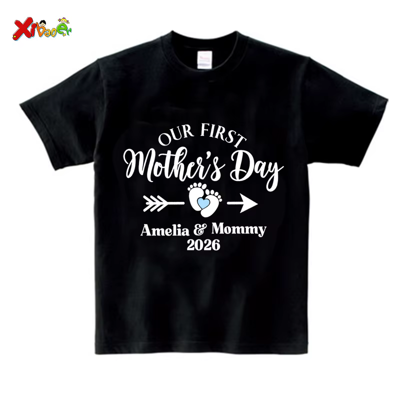 T-shirt Fête des Mères Tenues Personnalisées Nos Premières Chemises