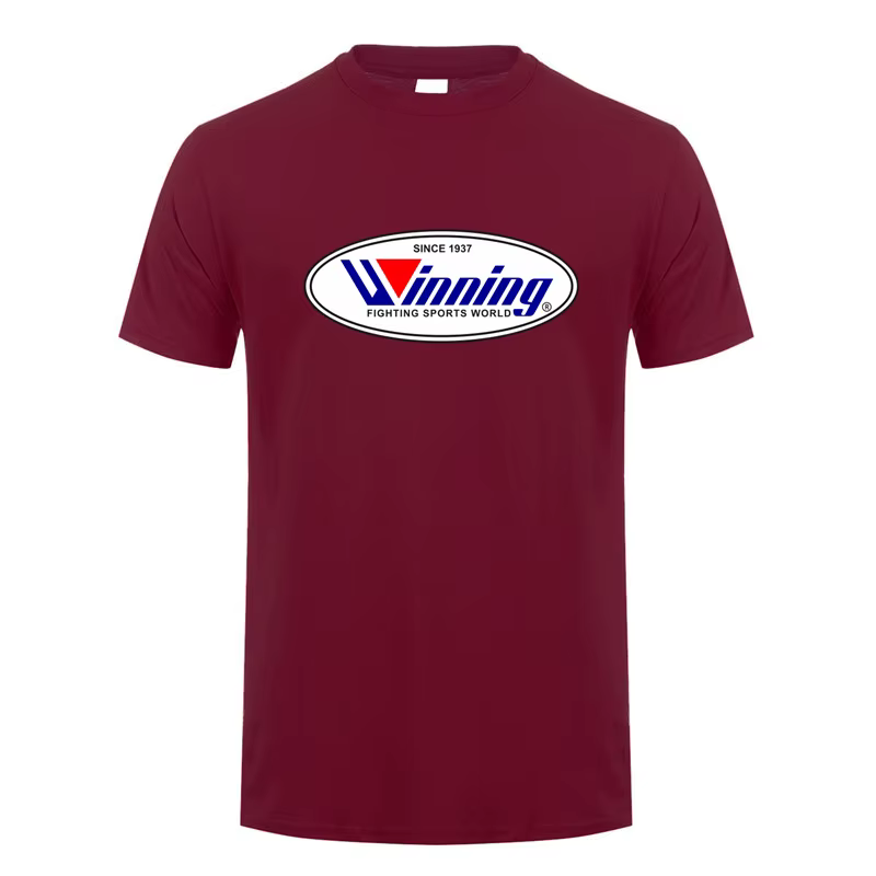 Gagner boxe t-shirt été hommes coton à manches courtes T-shirts gagnant
