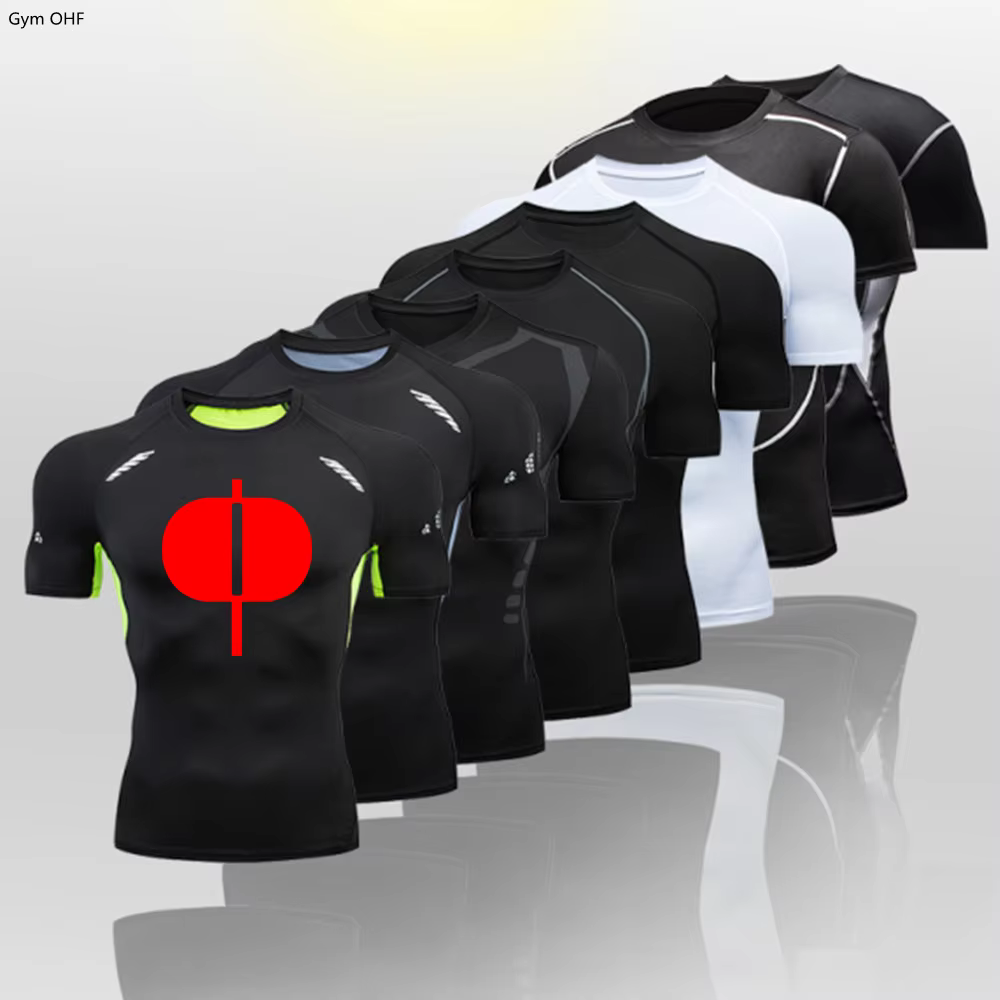 T-shirt de sport à séchage rapide pour hommes, chemise de course de cyclisme, boxe thaïlandaise, boxe thaïlandaise, gastronomie, chemises de compression, entraînement sportif
