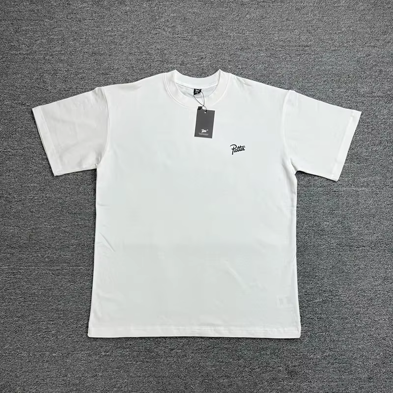 2026 été Graphique Logo Imprimé Patta T-shirts T-Shirt Haute Qualité Coton Noir Blanc Haut Ample Décontracté Couple