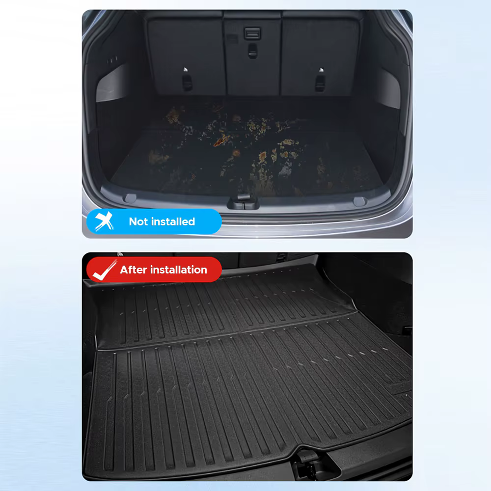 TEKSY Pour Tesla Nouveau Modèle Y 2026 2025 Juniper Tapis de coffre avant et arrière en TPE