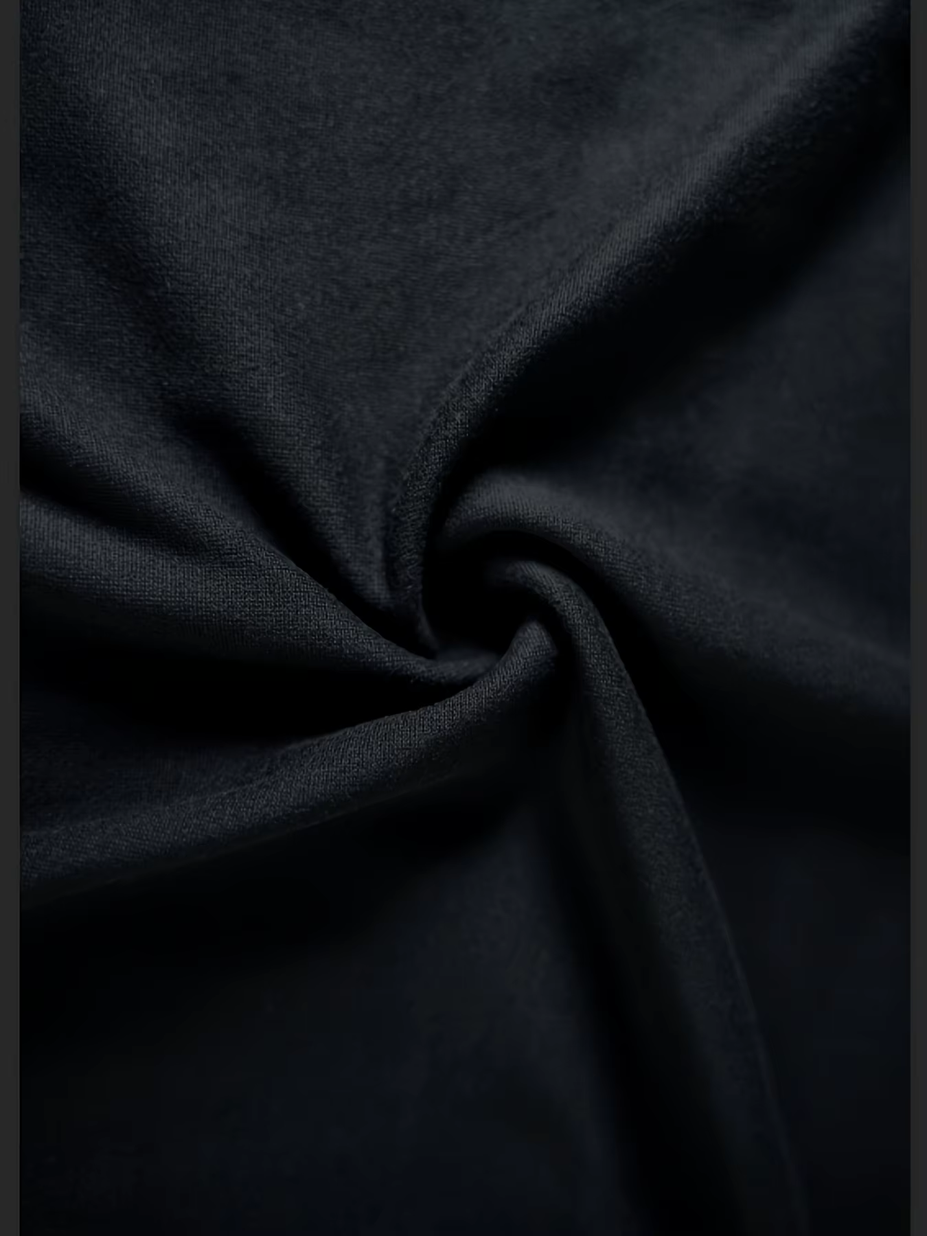 T-shirt à manches longues et col mi-haut pour hommes avec lettres imprimées