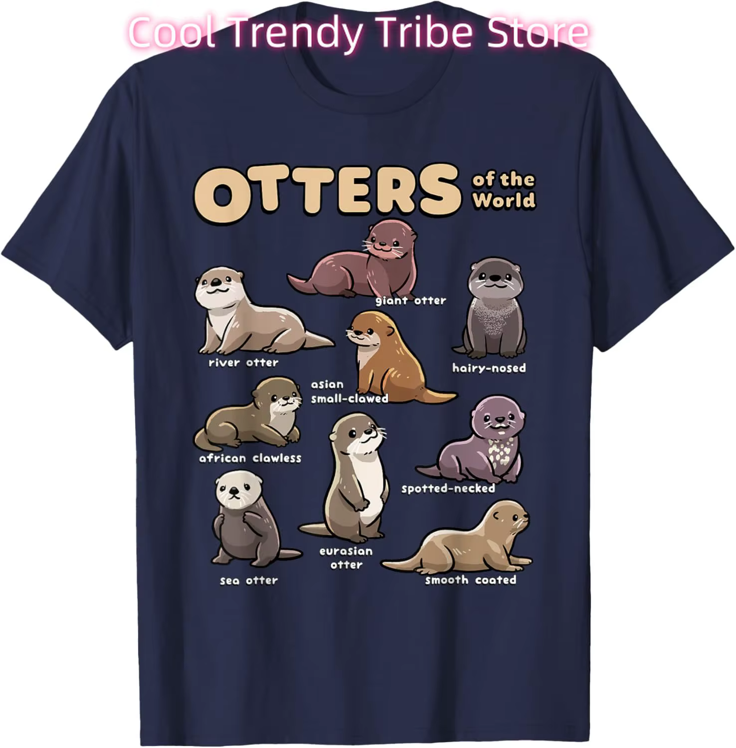 T-shirt éducatif pour amoureux de la loutre