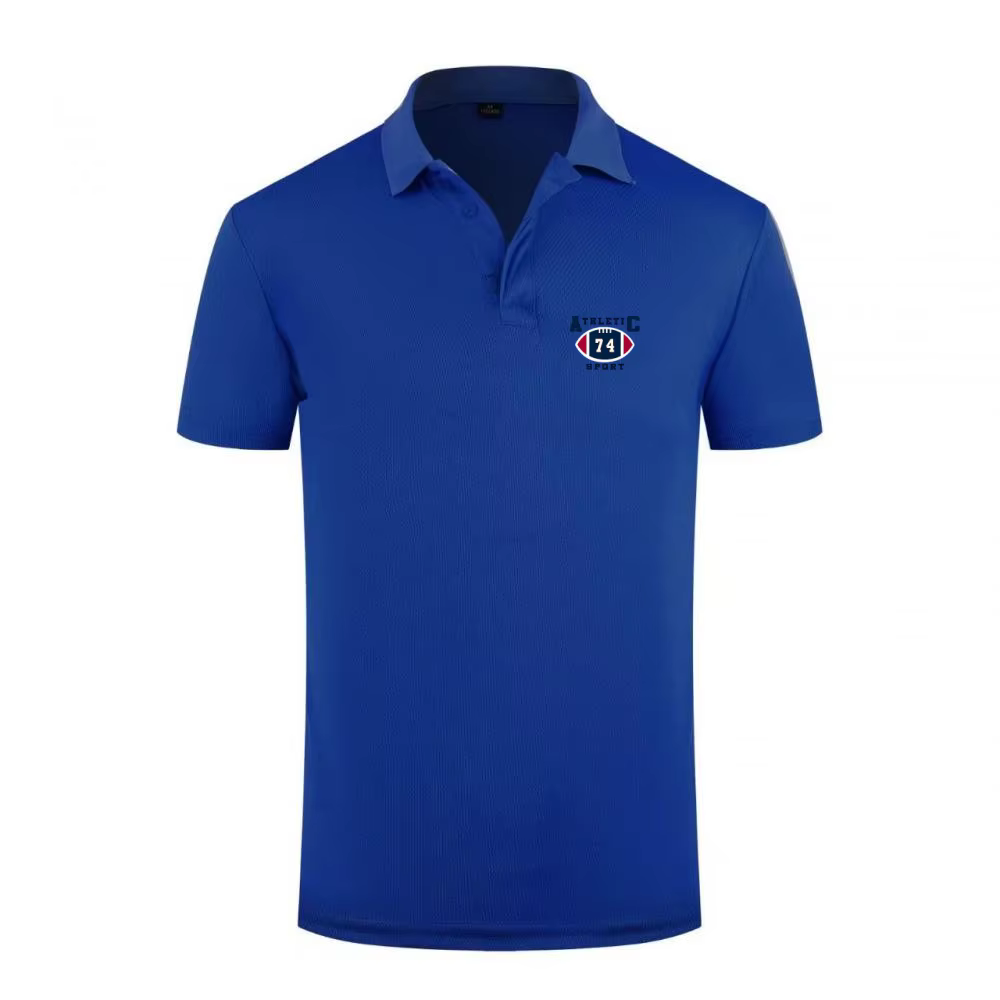 Nouveau Polo Athlétique Homme 2026 Sport 74 Logo Football Respirant Séchage Rapide T-shirt Décontracté pour l'Été