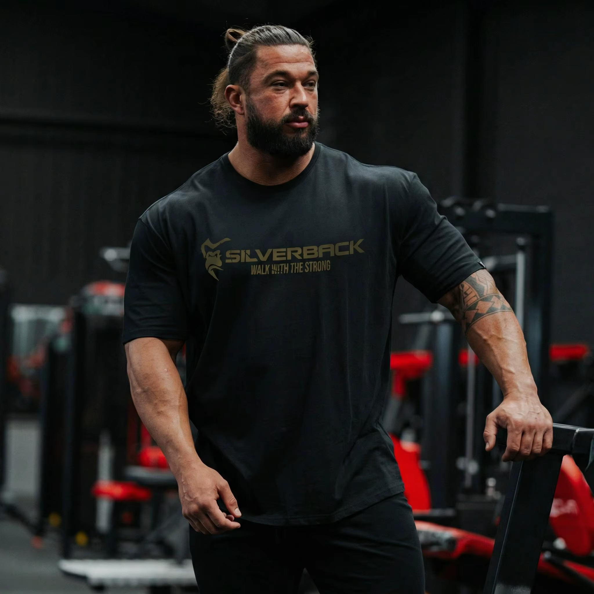 T-shirt GYM à imprimé gorille Atlas - Silverback Gymwear